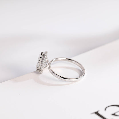 Moissanite Proposal Ring