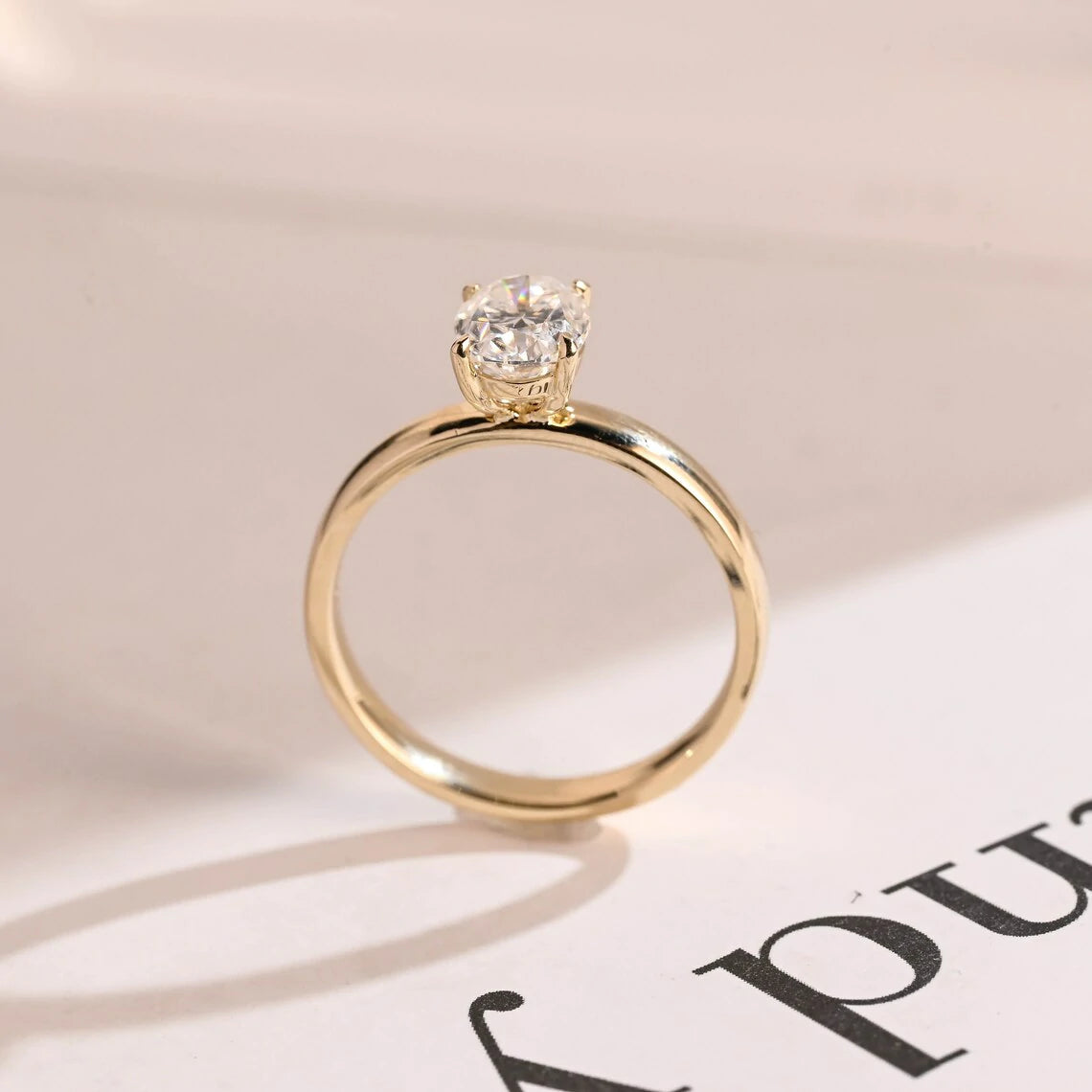 sparkly moissanite ring
