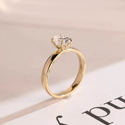 oval cut diamond ring