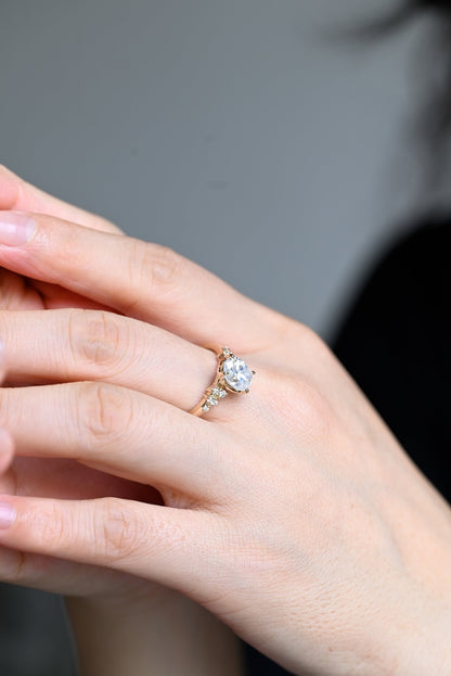 Gold Moissanite Ring