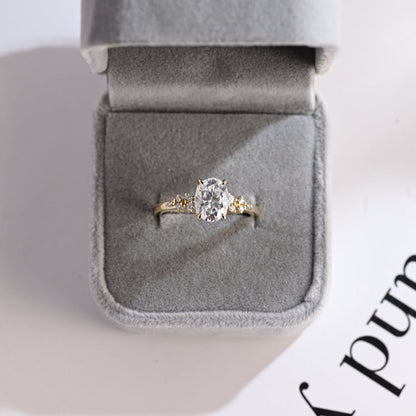 Side Stone Cluster Ring