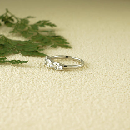 Prong set moissanite ring