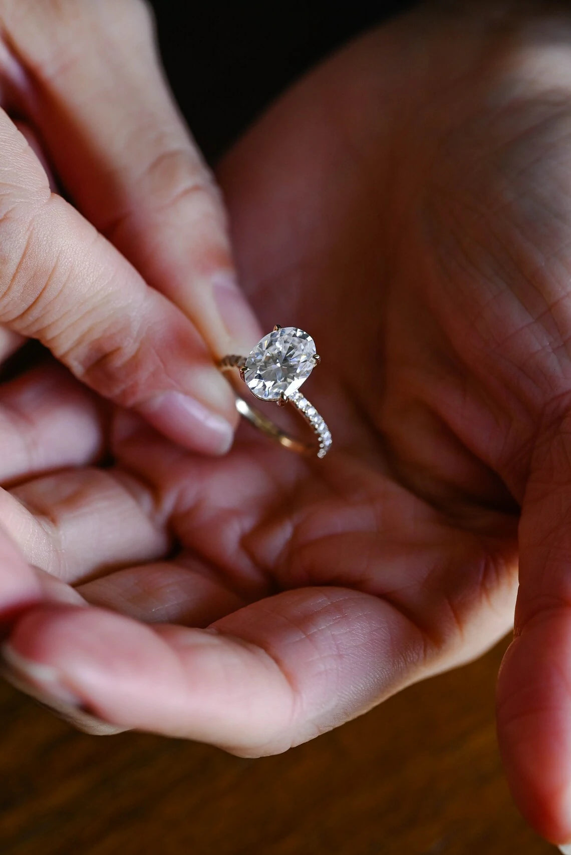 Solitaire Moissanite Ring