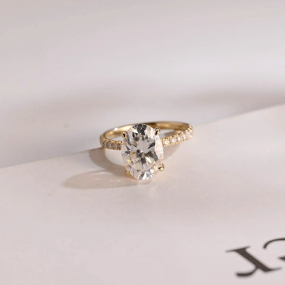 Dainty Gold Engagement Ring