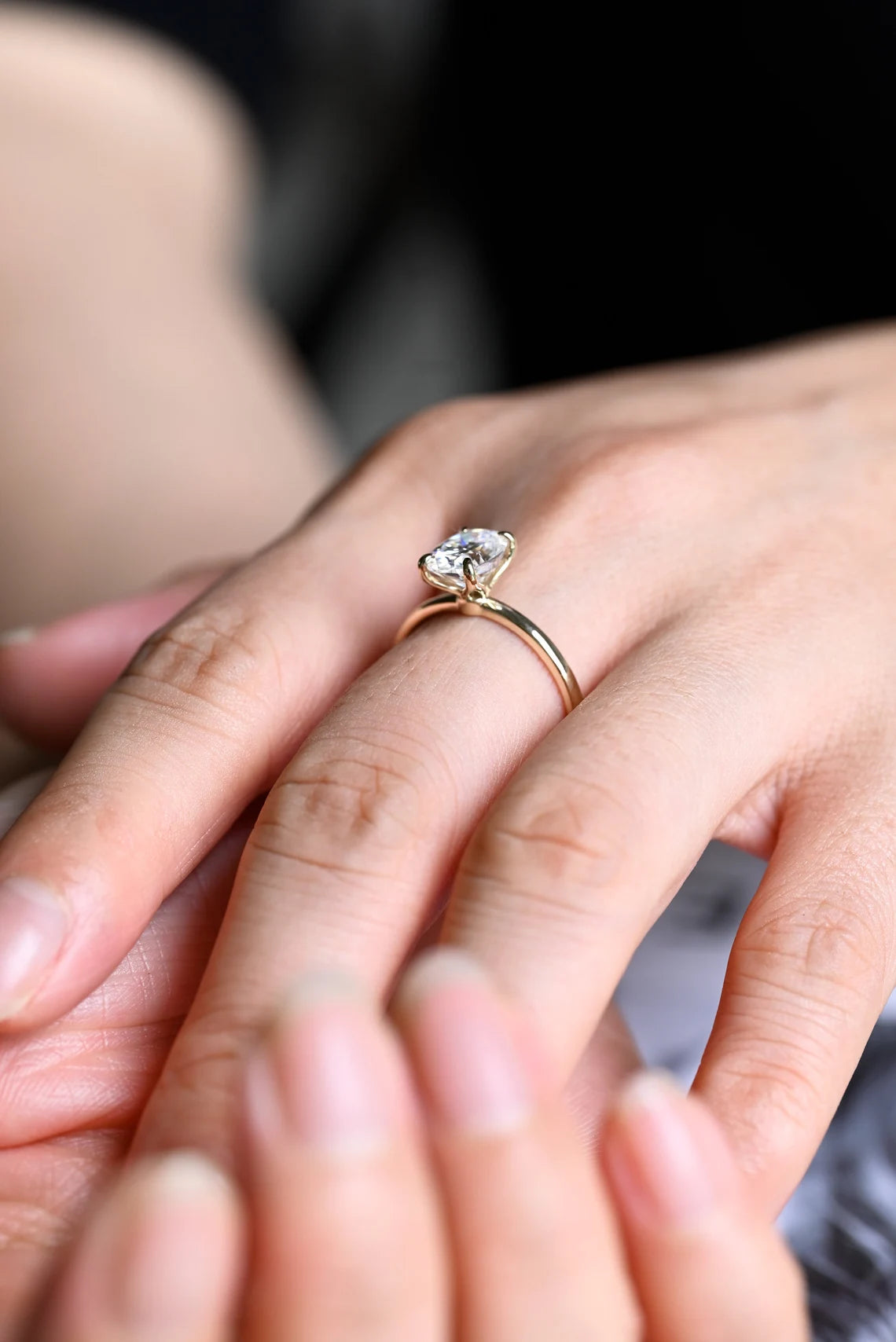 Moissanite Proposal Ring