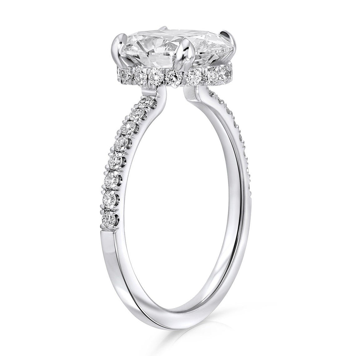 hidden halo engagement ring | hidden halo ring | hidden halo diamond ring