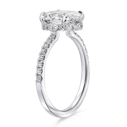 hidden halo engagement ring | hidden halo ring | hidden halo diamond ring