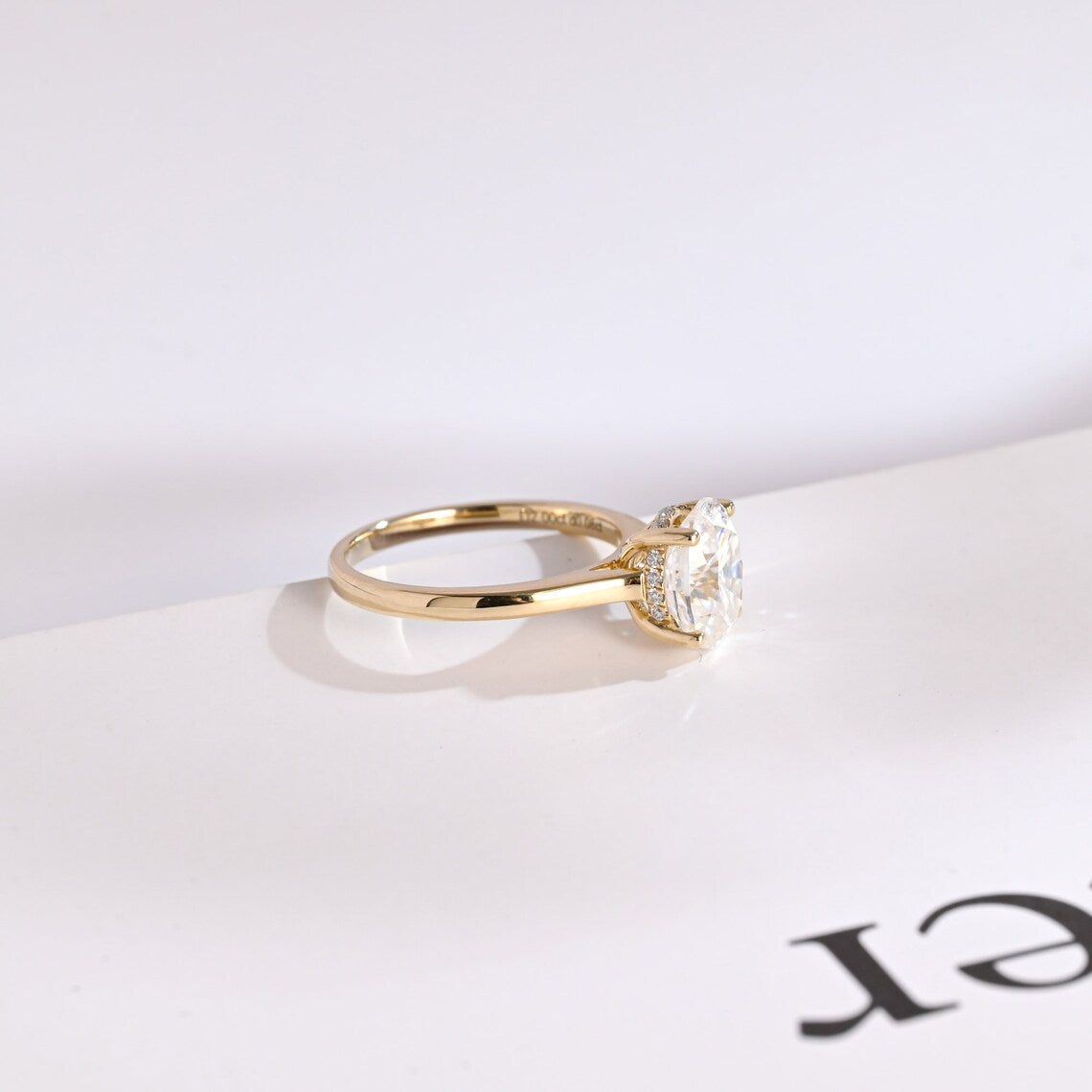 Gold Moissanite Ring