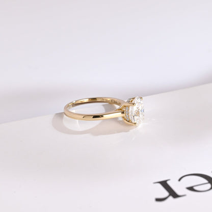 Gold Moissanite Ring