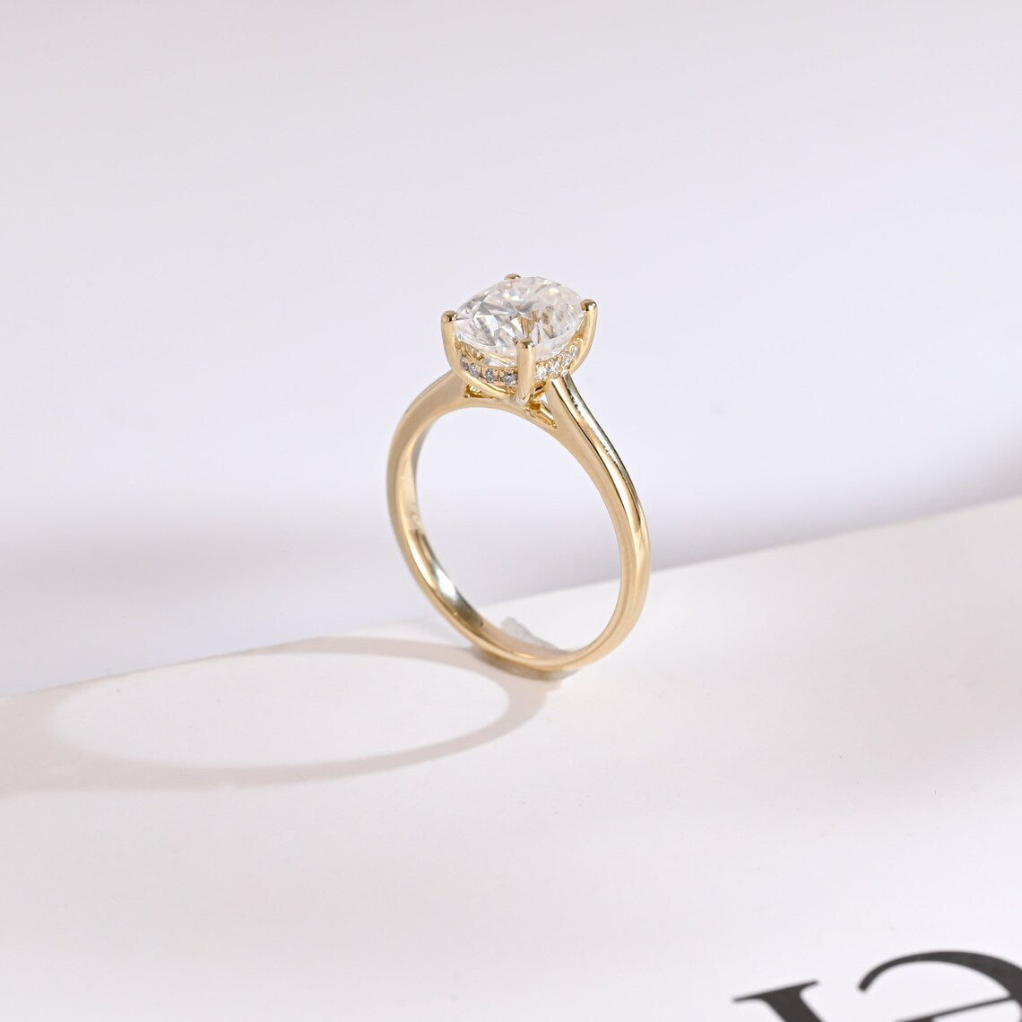 Moissanite Solitaire Ring