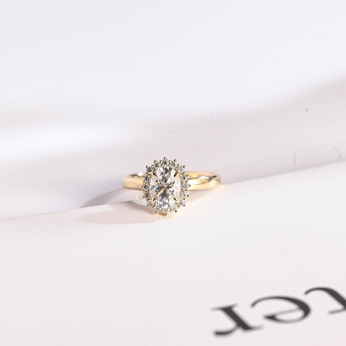 Cluster Halo Engagement Ring