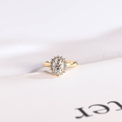 Cluster Halo Engagement Ring