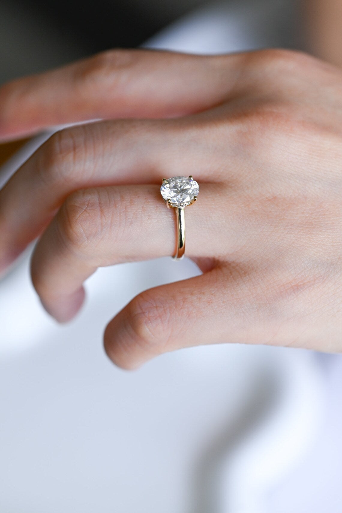 Handcrafted Moissanite Ring