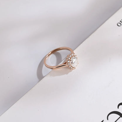 Moissanite Proposal Ring