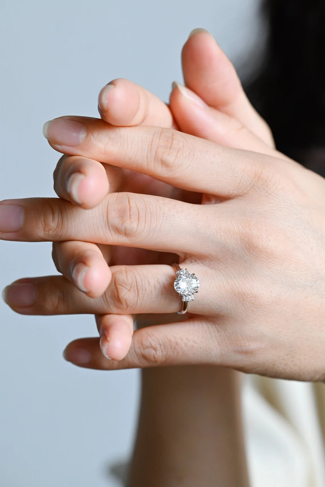 Oval Cut Bridal Ring