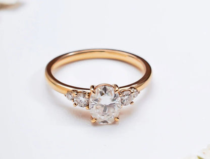 Oval Moissanite Ring
