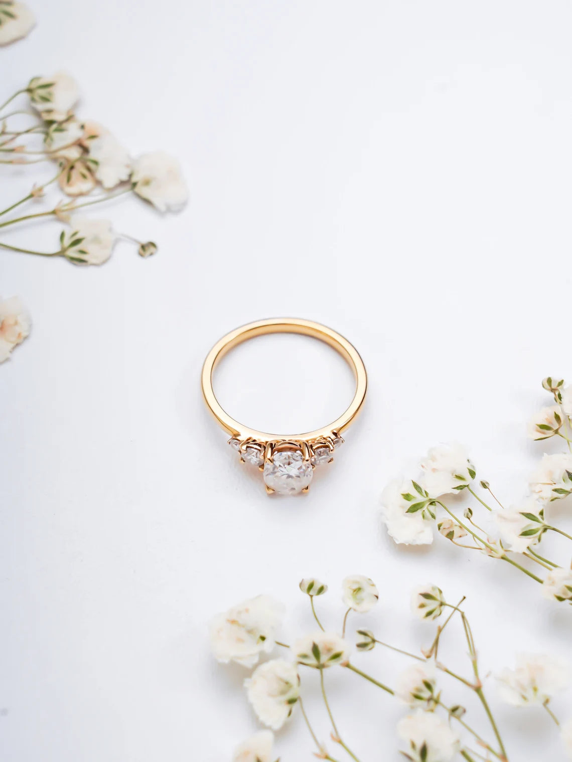 Dainty Gold Bridal Ring