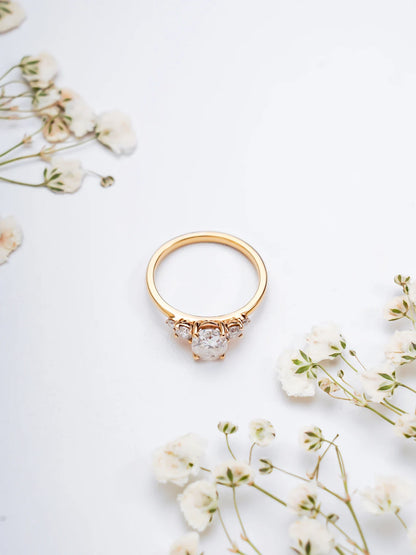 Dainty Gold Bridal Ring