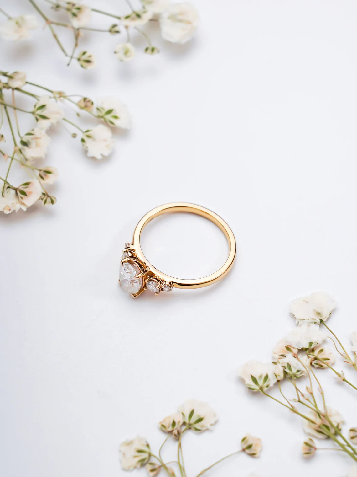 Gold Five Stone Ring
