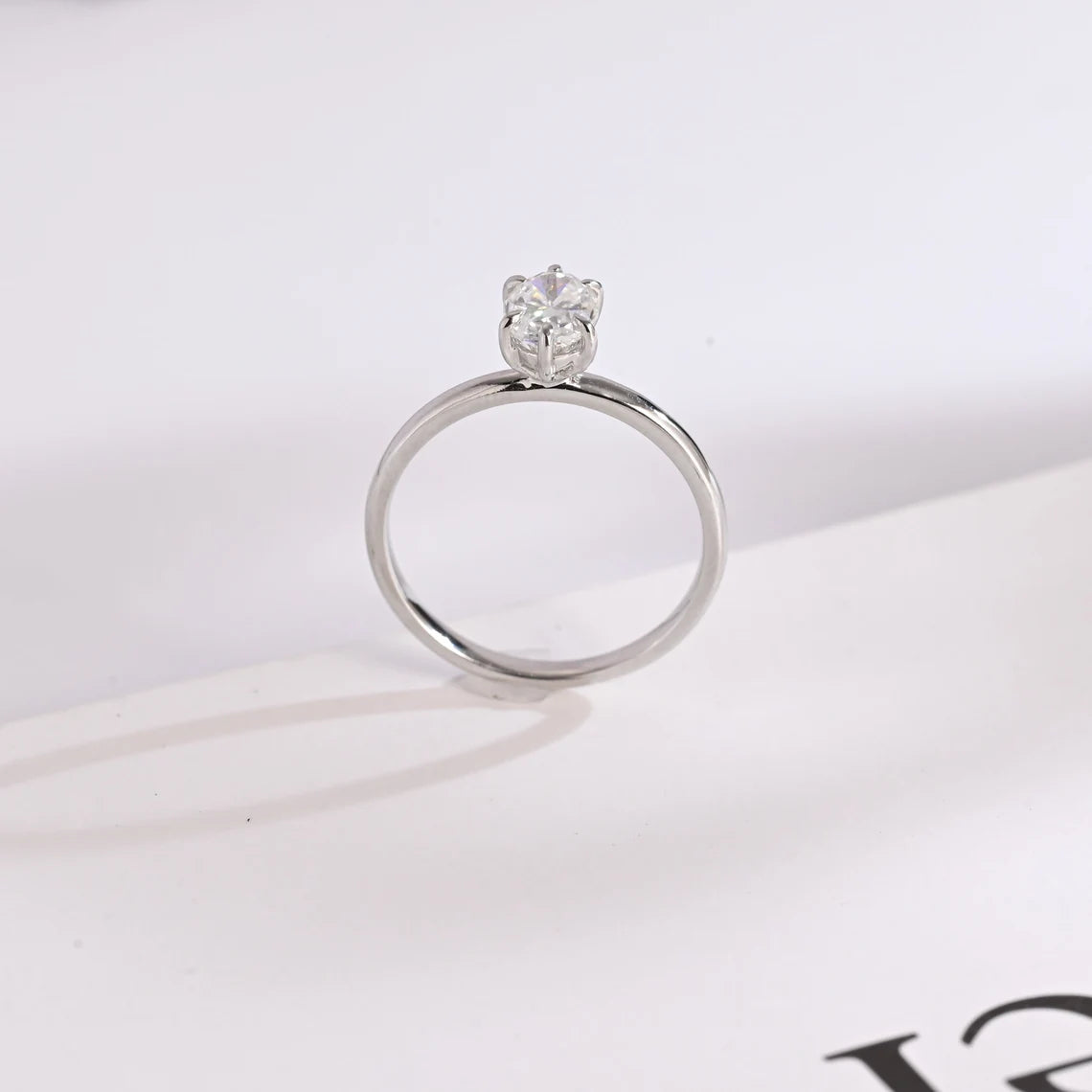 Moissanite Solitaire Ring