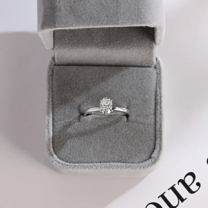 Oval Cut Moissanite Ring