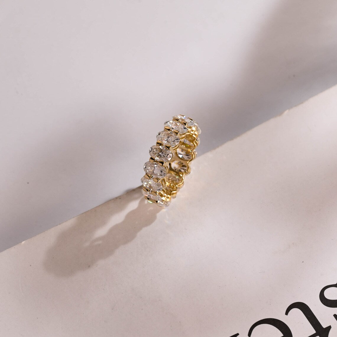 Full Eternity Moissanite Ring