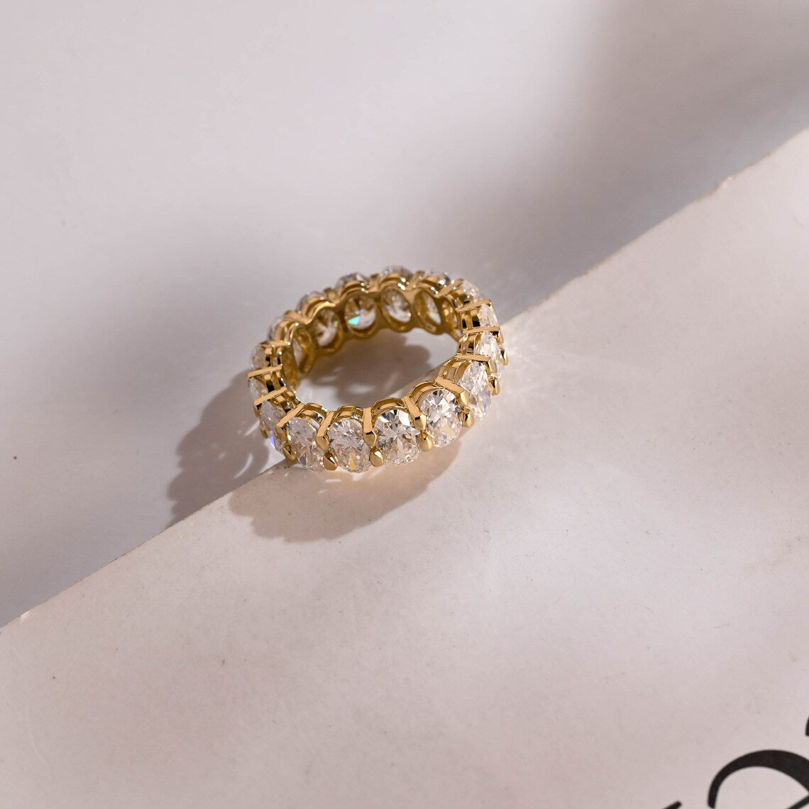 Moissanite Gold Ring