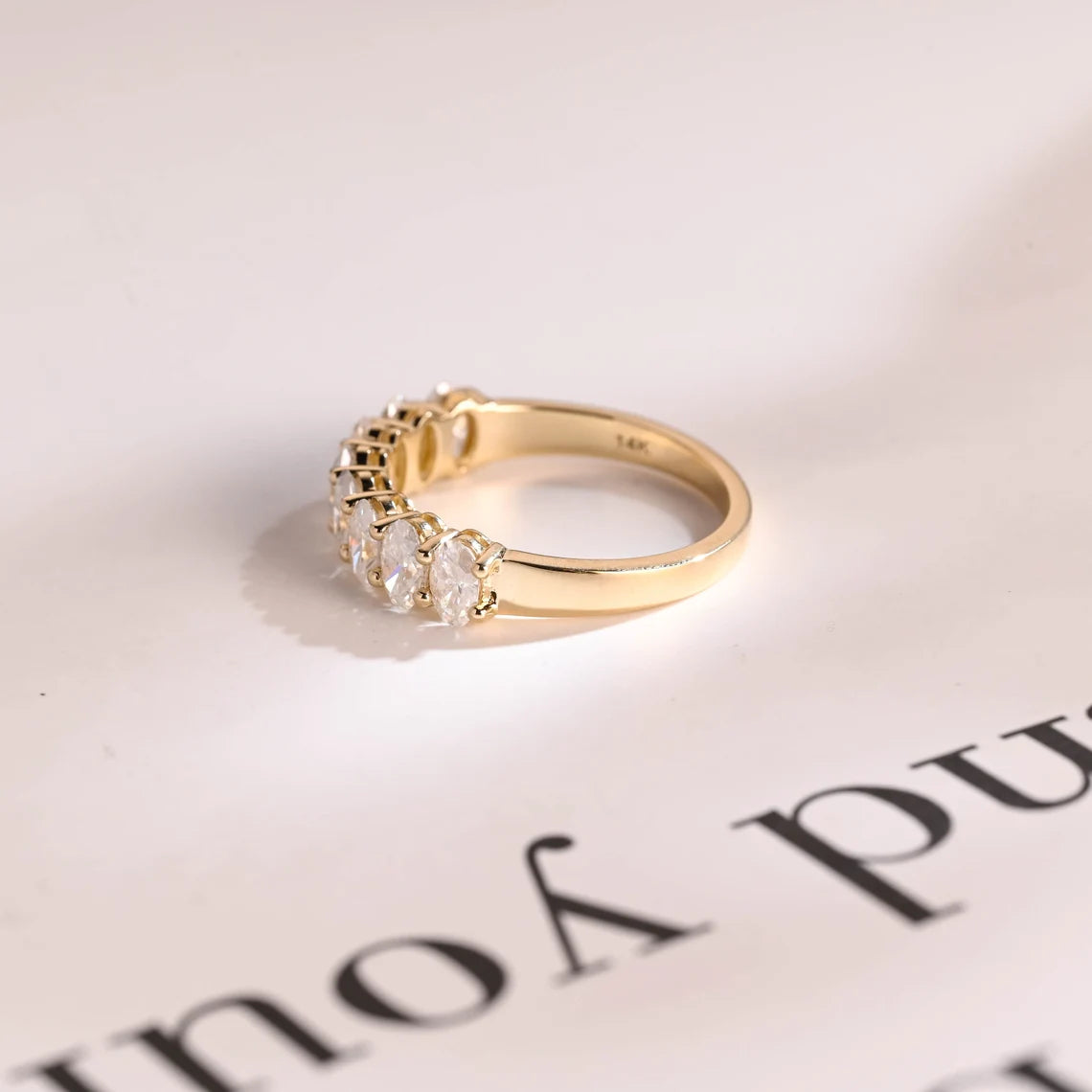Luxury moissanite band