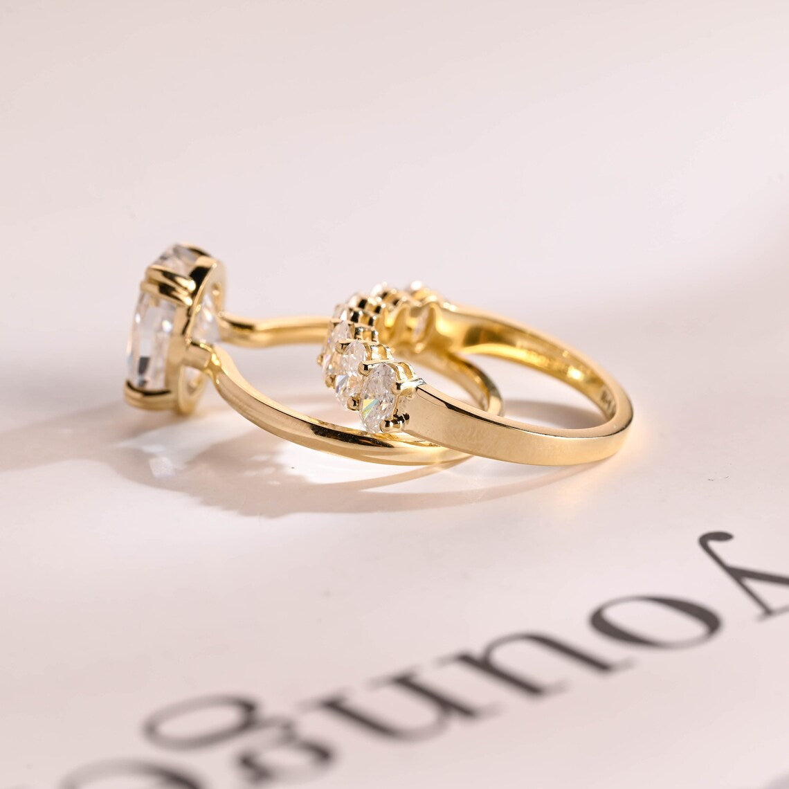 Luxury moissanite ring