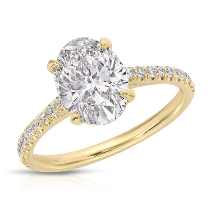 Modern bridal ring for her