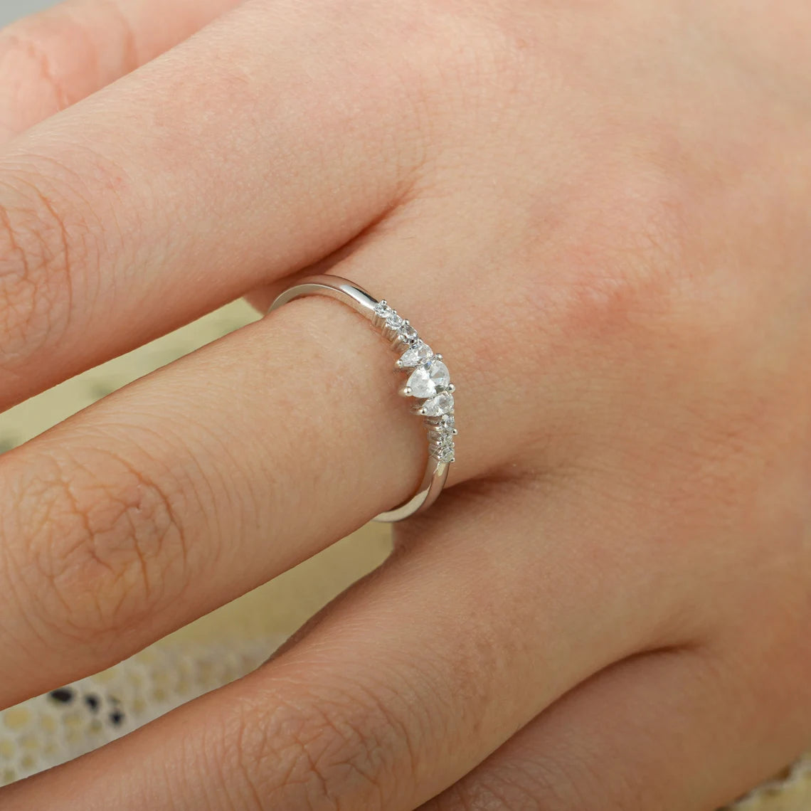 Gold moissanite jewelry