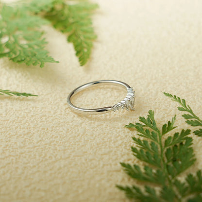 Moissanite promise ring