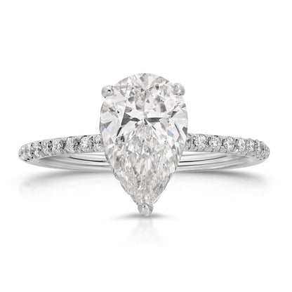 White gold engagement ring
