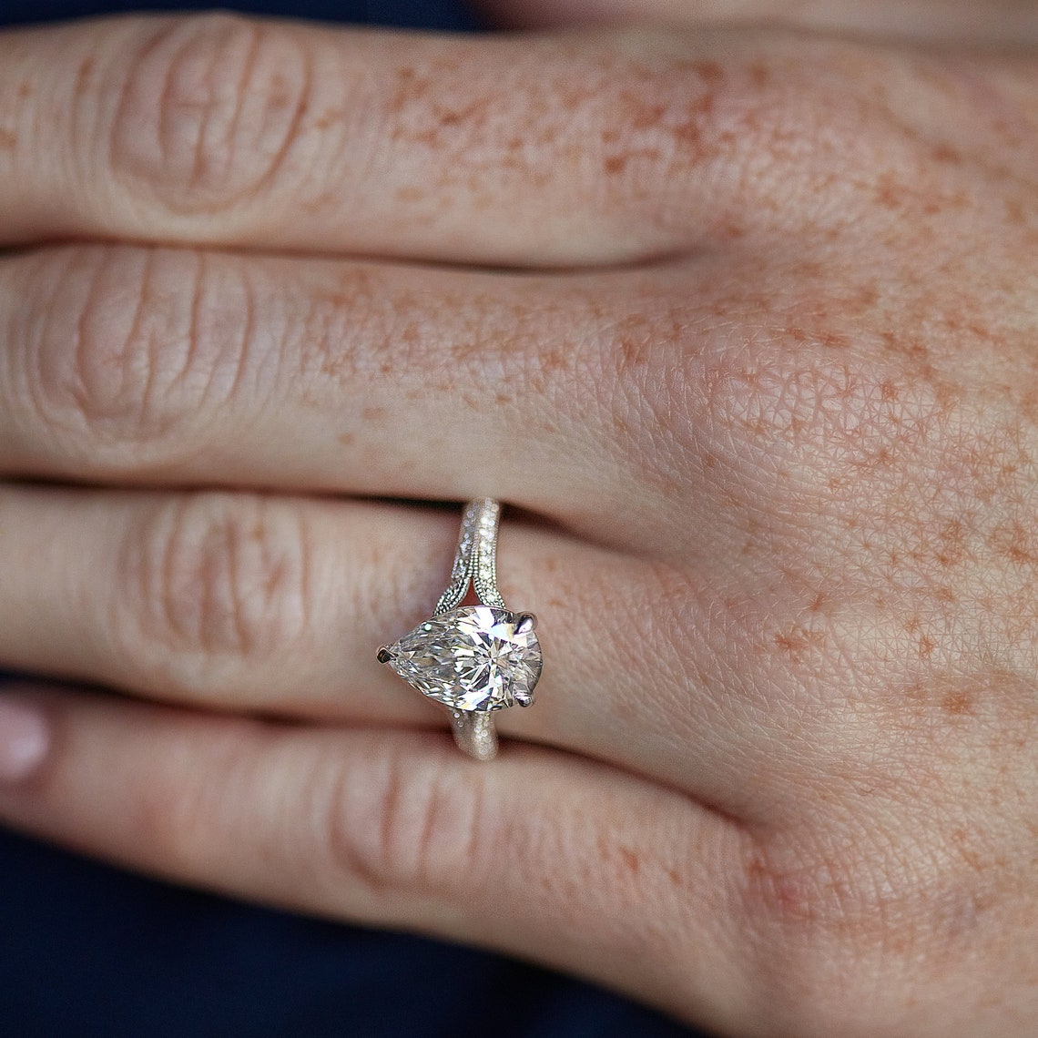 White gold ring
