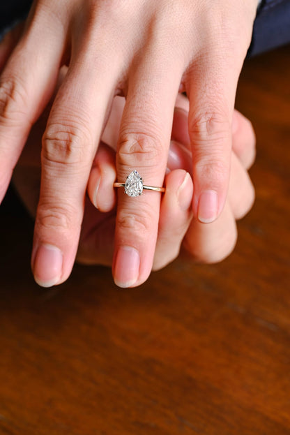 Modern bridal jewelry ring
