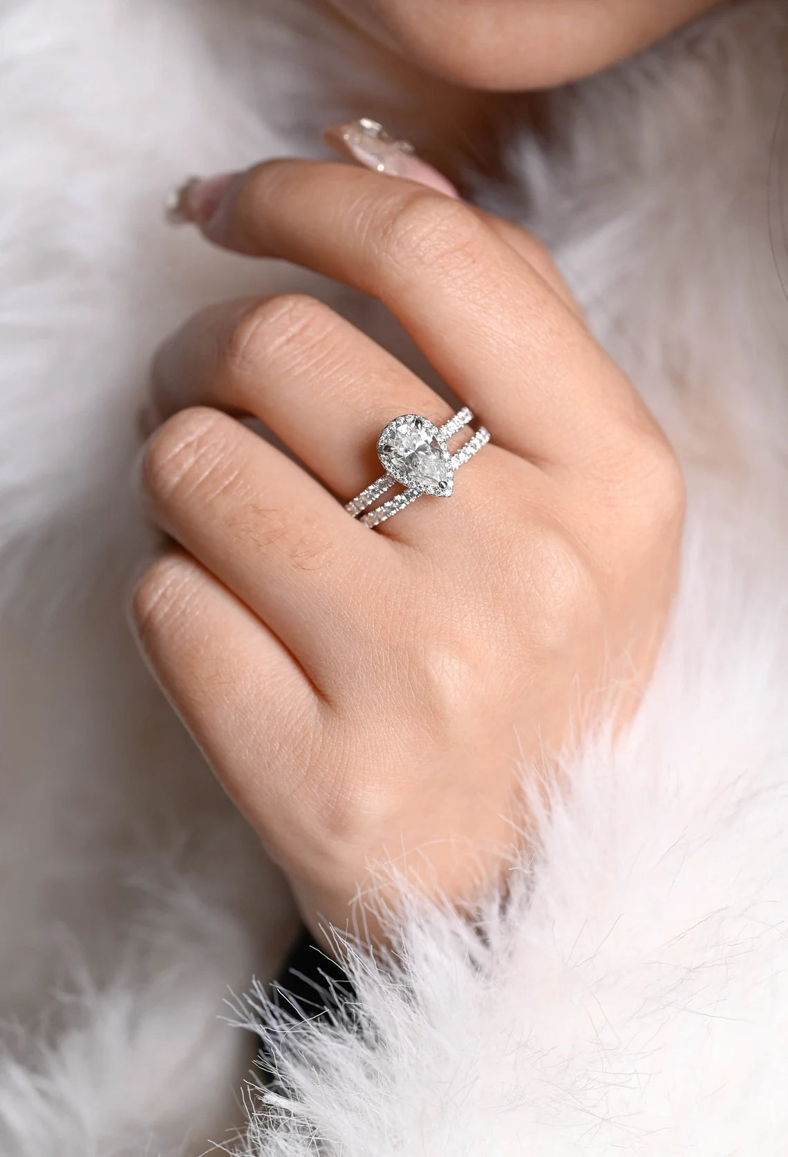 Wedding ring set for her