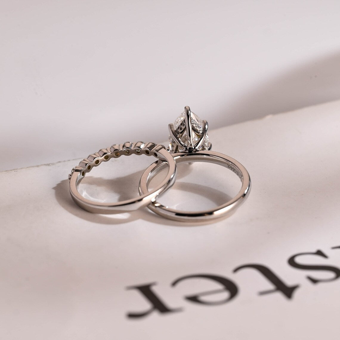 Wedding ring set for her