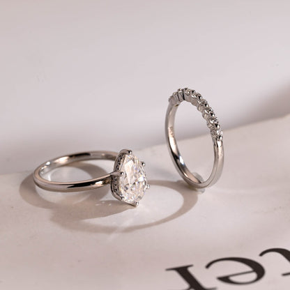 Luxury moissanite ring