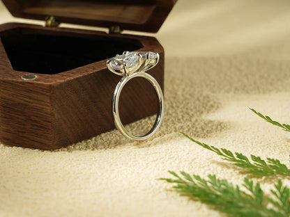 White gold engagement ring