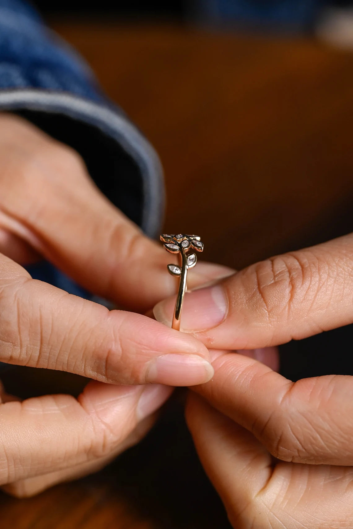 Handmade gold jewelry