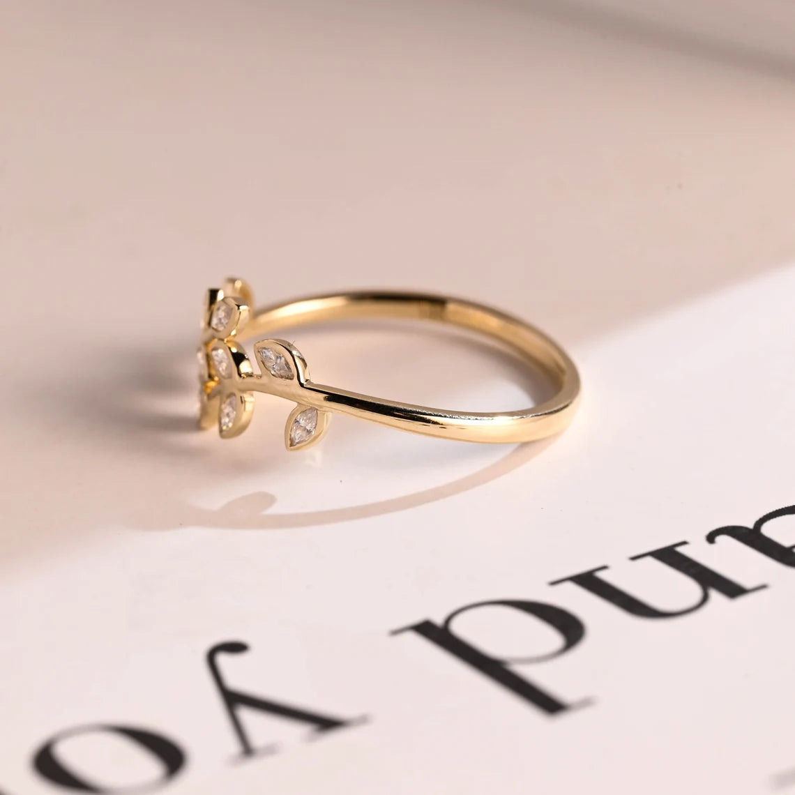 Marquise diamond band