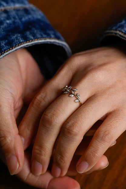 Nature inspired wedding band