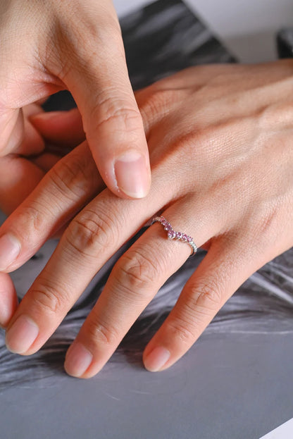 Pink curved band