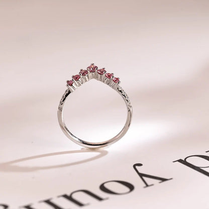 Pink diamond band