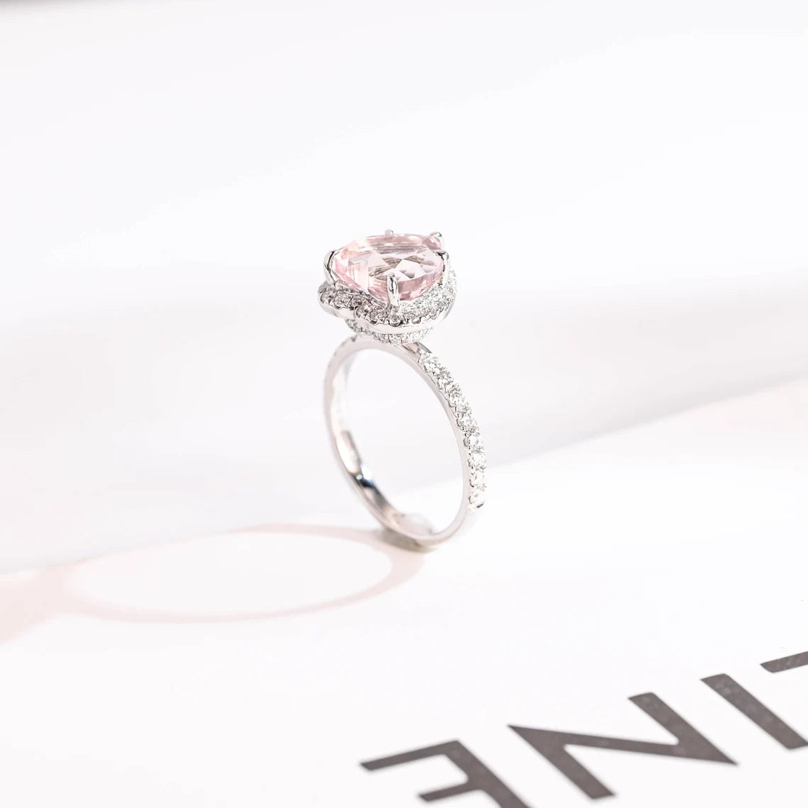 Straight shank wedding ring