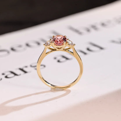Three stone engagement ring