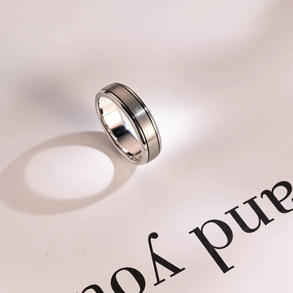 Solid gold wedding ring