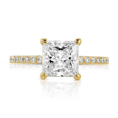 Yellow gold engagement ring