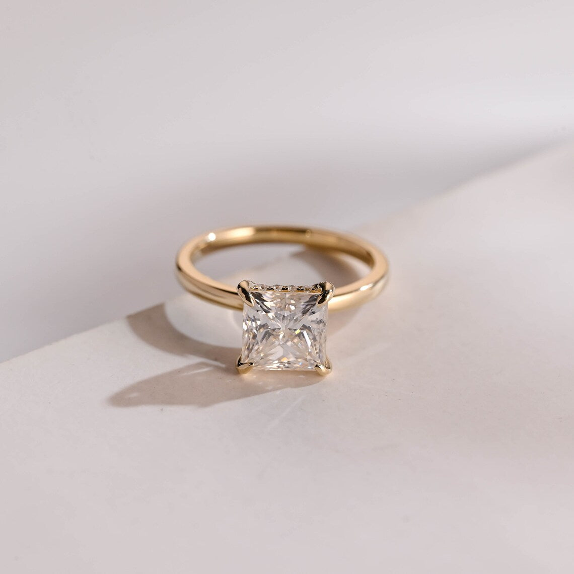 Princess Cut Moissanite Ring