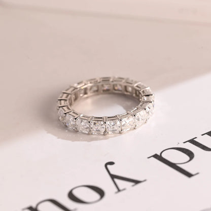 Asscher Cut Eternity Band